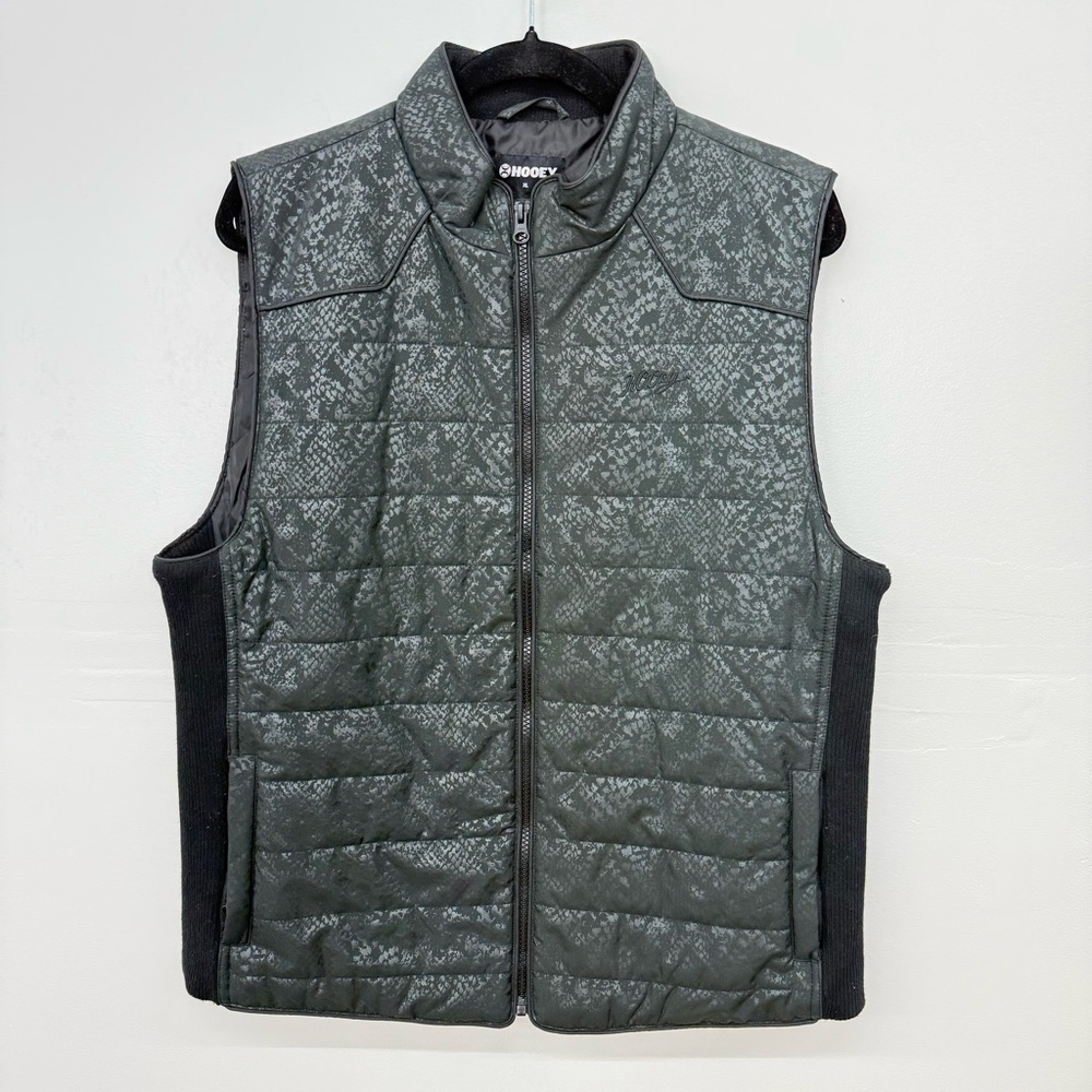 Hooey Black Patterned Vest T1